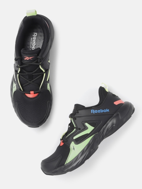 

Reebok Men Black & Lime Green Navigation Point Running Shoes