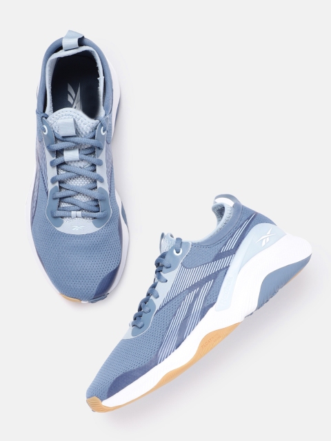 

Reebok Women Blue Woven Design HIIT 2.0 Training Shoes