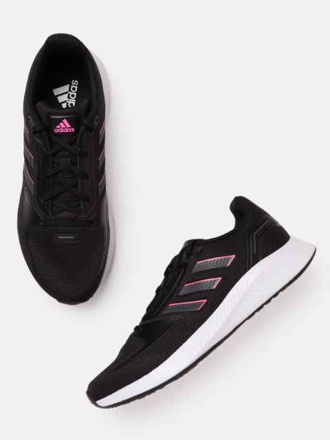 

ADIDAS Women Black RUNFALCON 2.0 Woven Design Sustainable Running Shoes