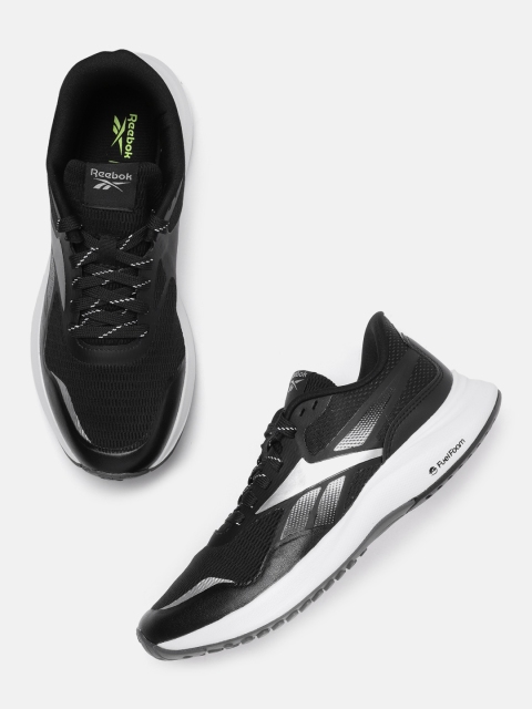 

Reebok Women Black Woven Design Endless Road 3.0 Running Shoes
