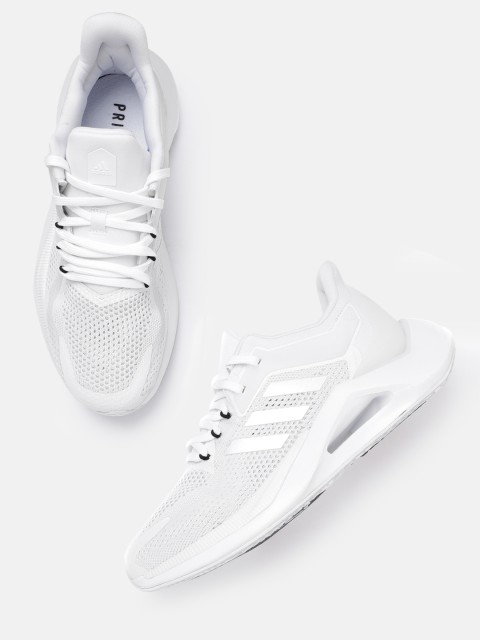 

ADIDAS Women White Woven Design Alphatorsion 2.0 Sustainable Running Shoes