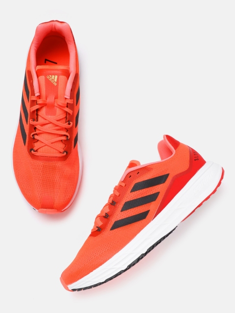 

ADIDAS Men Coral Orange Woven Design SL20.2 Sustainable Running Shoes