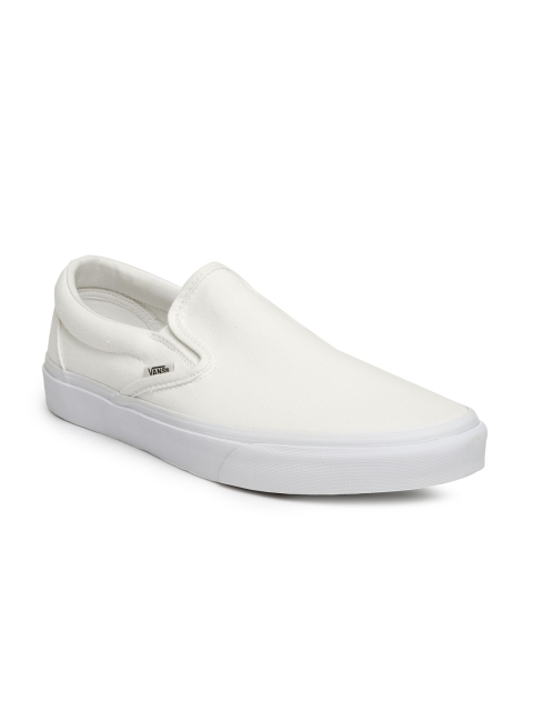 

Vans Men White Classic Slip-On Sneakers