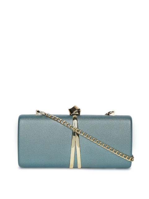 

Lavie Green Shimmer Box Clutch