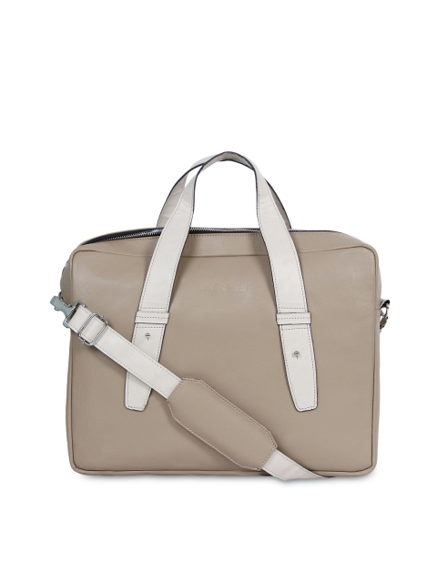 

MBOSS Unisex Cream-Coloured Laptop Bag