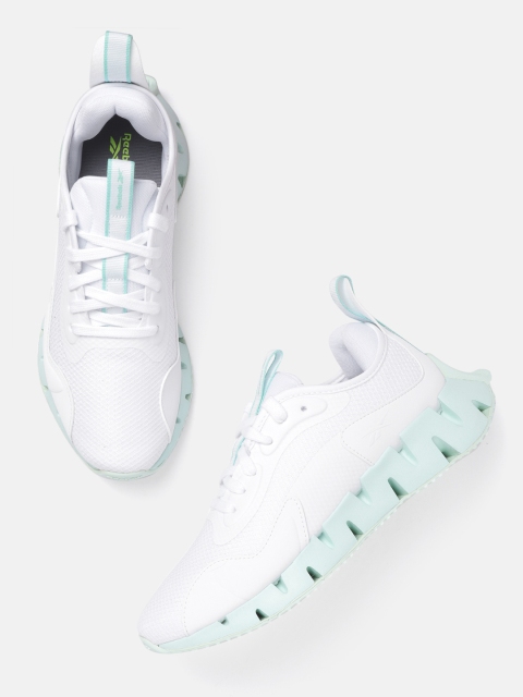 

Reebok Women White Woven Design Zig Dynamica Running Shoes