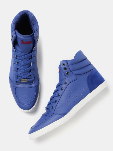 

Roadster Men Blue Mid-Top Sneakers