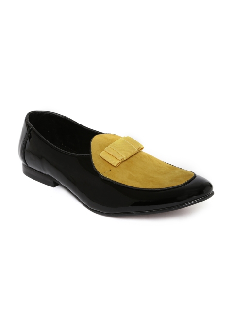 

Franco Leone Men Yellow Colourblocked Loafers