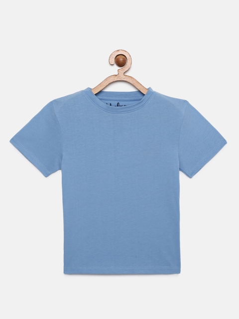 

METRO KIDS COMPANY Boys Blue Pure Organic Cotton T-shirt