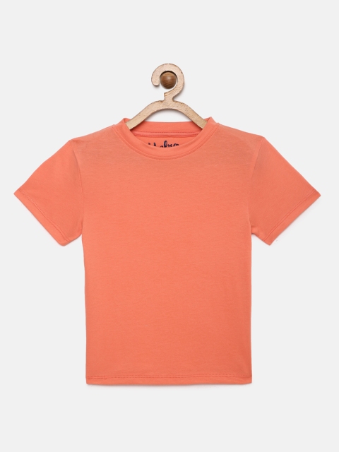 

METRO KIDS COMPANY Boys Orange Pure Organic Cotton T-shirt