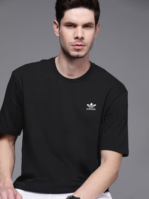 

ADIDAS Originals Men Black B+F Trefoil Loose Fit Pure Cotton Sustainable T-shirt