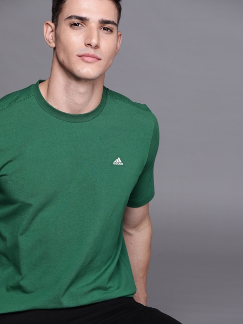 

ADIDAS Men Green FI ST Solid Training T-shirt