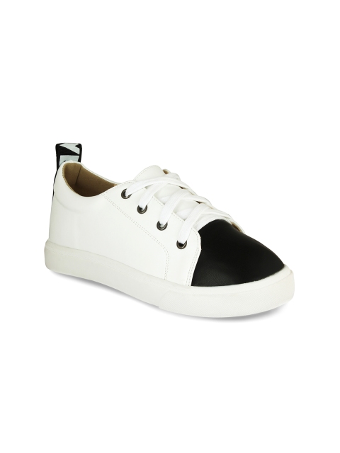 

20Dresses Women White & Black Colourblock Sneakers