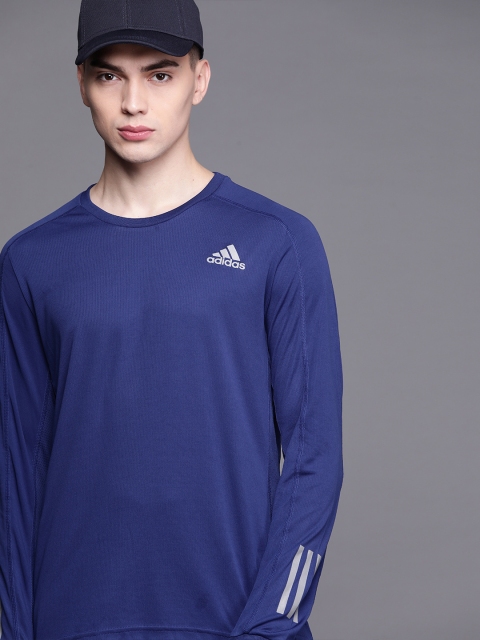 

ADIDAS Men Blue OTR LS Running T-shirt