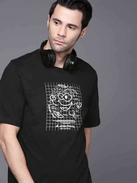

ADIDAS Men Black SIG GFX 2 T-shirt