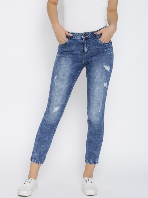 

Vero Moda Blue Washed Slim Cropped Stretchable Jeans