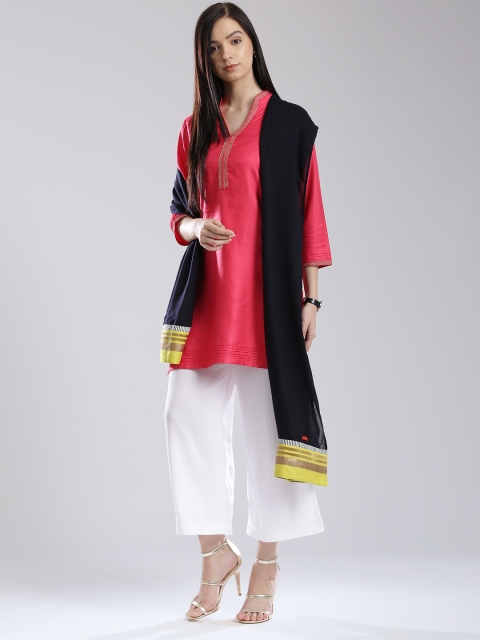 

W Navy Dupatta, Navy blue
