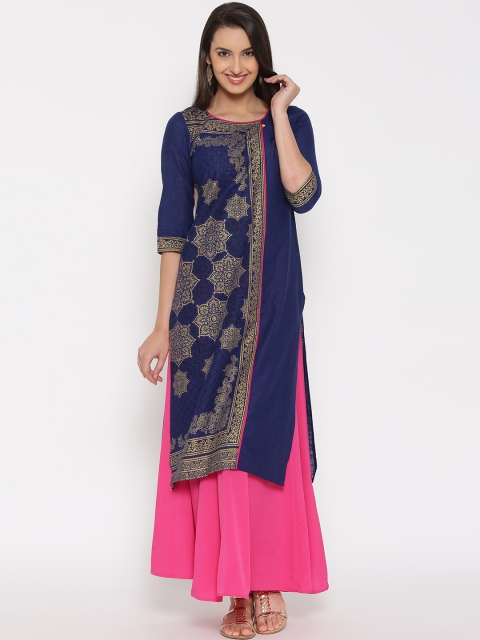 

AURELIA Blue Printed Kurta
