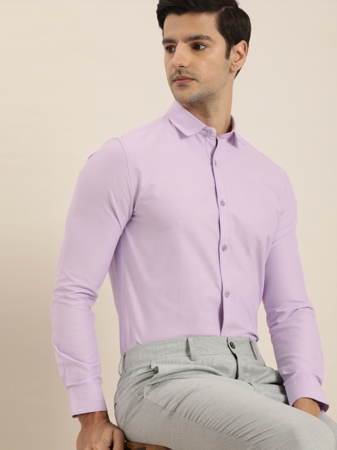 

INVICTUS Men Lavender Slim Fit Opaque Formal Shirt