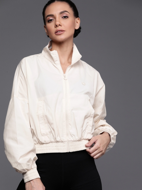 

ADIDAS Originals Women Off-White Sustainable Solid Track Sustainable Jacket