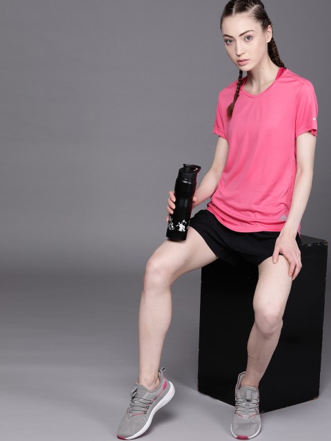 

ADIDAS Women Pink Solid Run It Sustainable T-shirt