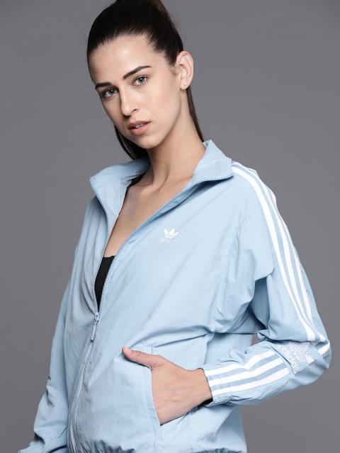 

ADIDAS Originals Women Blue Solid Adicolor Classics Lock-Up Track Jacket