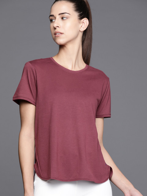 

ADIDAS Women Burgundy Go To 2.0 Training Sustainable T-shirt