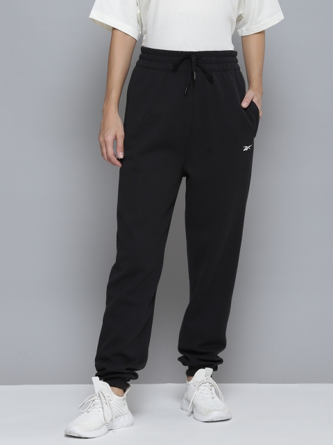

Reebok Women Solid Workout Performance Joggers, Black