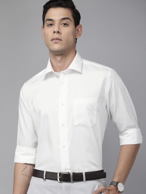 

Blackberrys Men White Slim Fit Formal Shirt