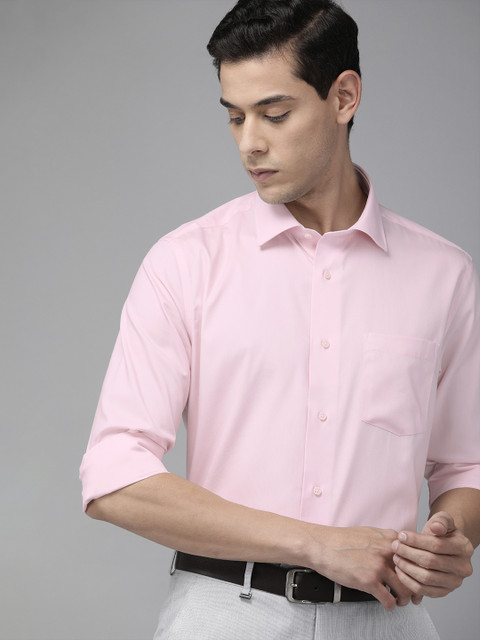 

Blackberrys Men Pink Slim Fit Formal Shirt