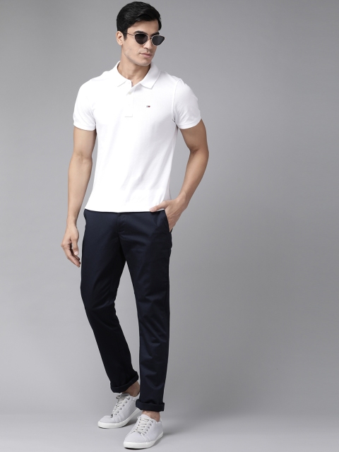 

Blackberrys Men Navy Blue B-95 Slim Fit Trousers