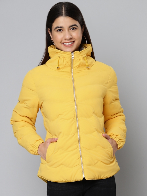 

Fort Collins Women Mustard Yellow Solid Padded Jacket