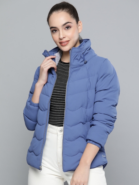 

Fort Collins Women Blue Solid Padded Jacket