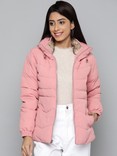 

Fort Collins Women Pink Hooded Padded Jacket