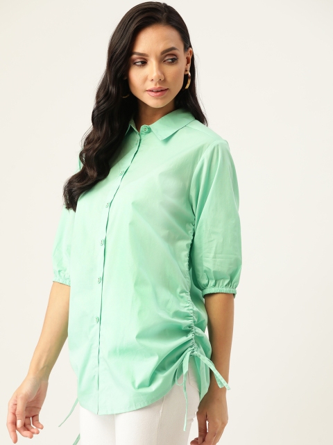 

VANCA ECO Women Green Anti Fit Casual Shirt