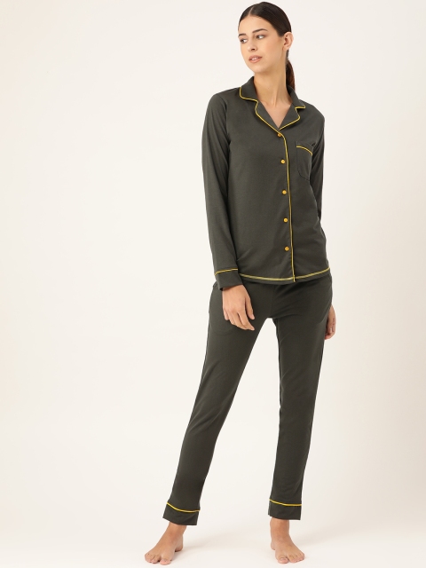 

MRASIS Women Charcoal Night suit