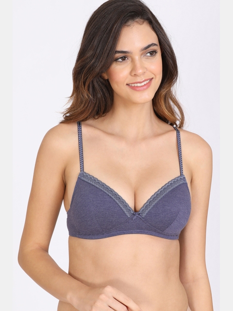 

Rosaline by Zivame Blue T-shirt Bra Full Coverage Lightly Padded