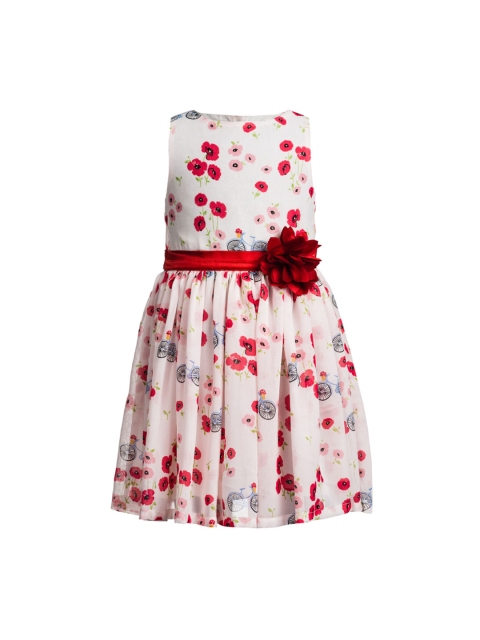 

Toy Balloon kids Girls Off-White Printed Fit & Flare Dress