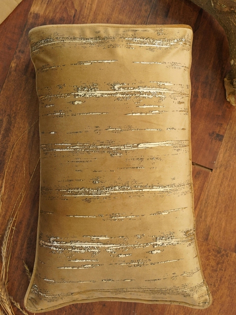 

Folkstorys Gold-Toned Abstract Velvet Rectangle Cushion Covers