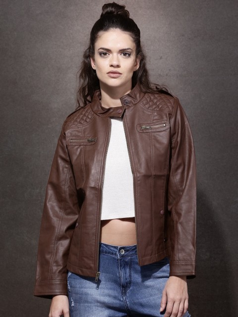 

Roadster Brown Biker Jacket