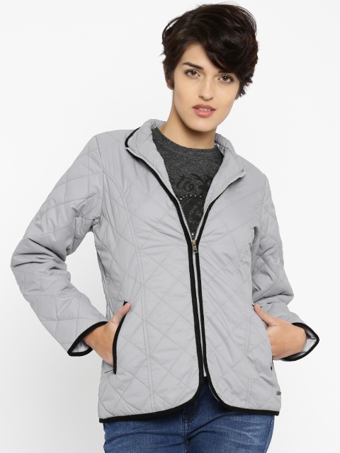 

Roadster Grey Quilted Jacket
