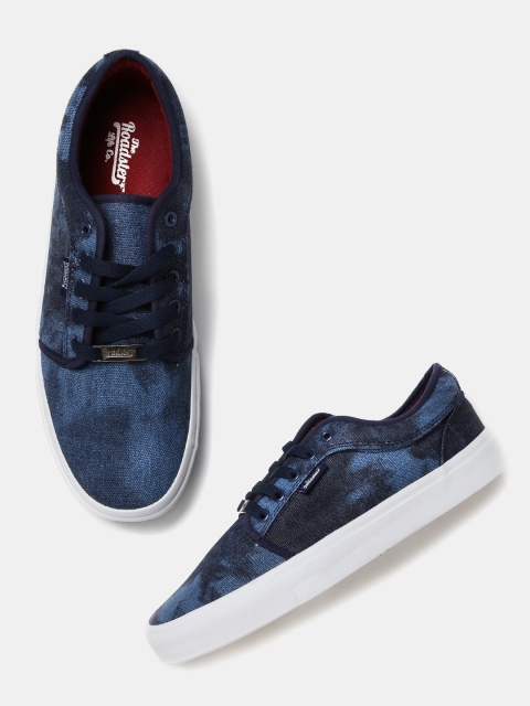 

Roadster Men Blue Printed Sneakers