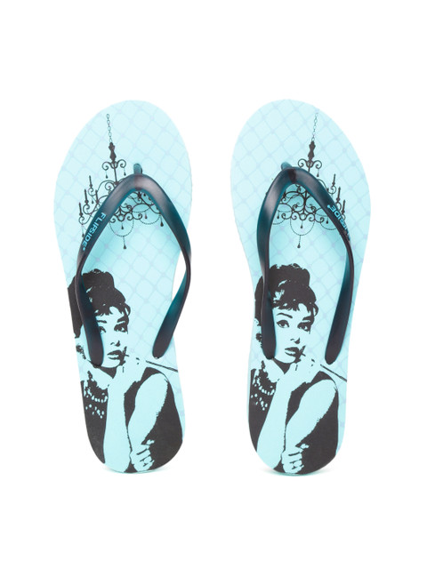 

Flipside Women Blue Printed Flip-Flops