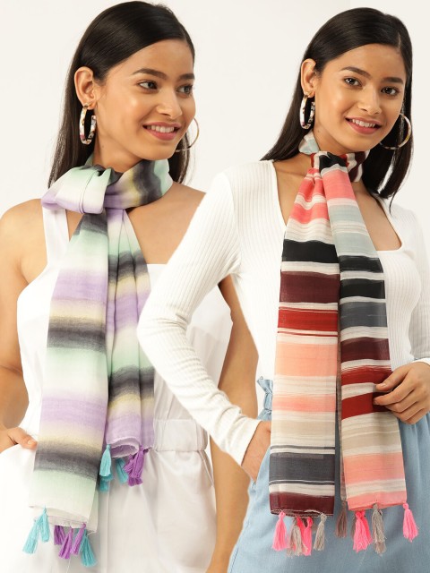 

Trend Arrest Women Set of 2 Scarves, Multi