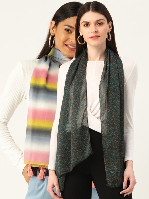 

Trend Arrest Women Pack of 2 Scarves, Multi