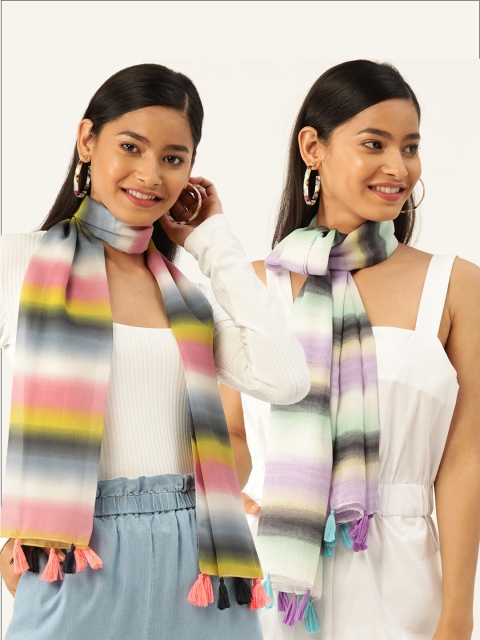 

Trend Arrest Women Set of 2 Scarves, Multi