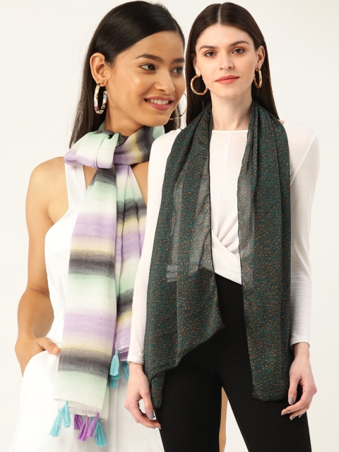 

Trend Arrest Women Pack of 2 Scarves, Multi