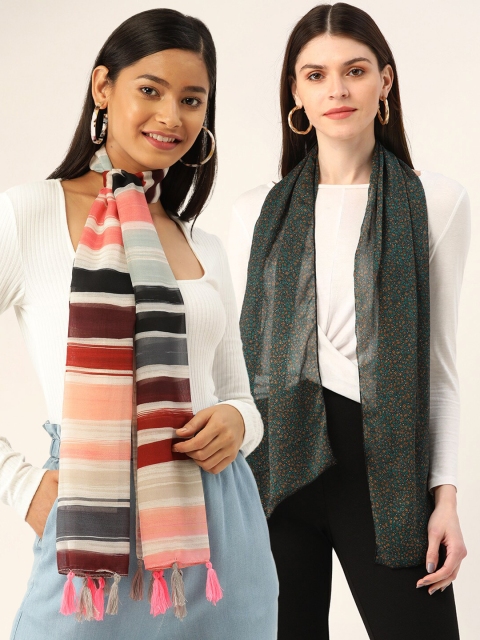 

Trend Arrest Women Pack of 2 Scarves, Multi