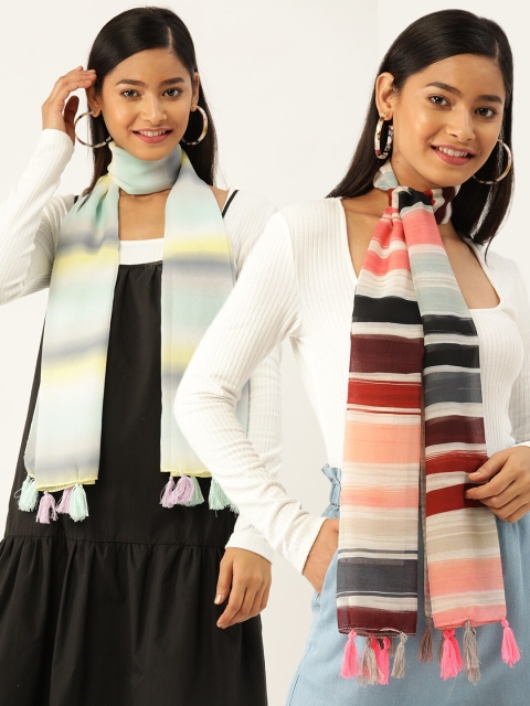 

Trend Arrest Women Pack of 2 Scarves, Multi