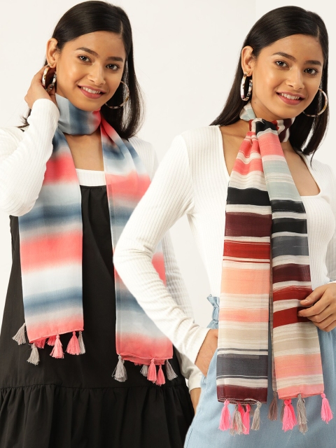 

Trend Arrest Women Pack of 2 Scarves, Multi